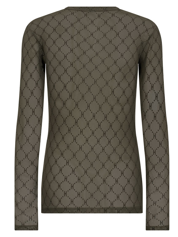 Hype The Detail - Logo Mesh grøn, Bluse