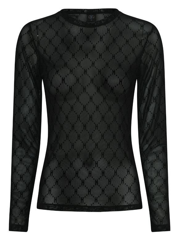 Hype The Detail - Logo Mesh sort , Bluse
