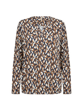 SC-Felicity AOP 527 Navy, Bluse