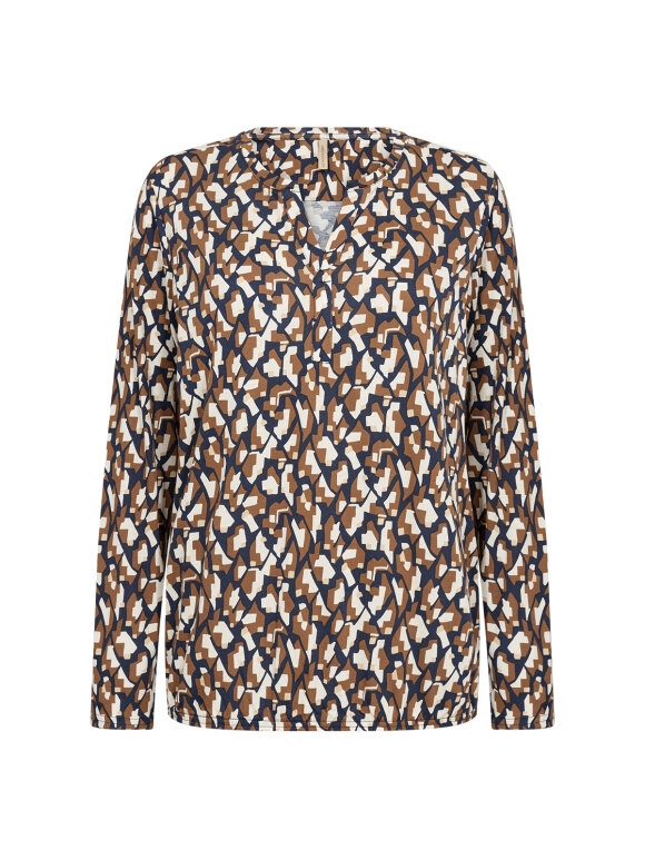 Soya Concept - SC-Felicity AOP 527 Navy, Bluse
