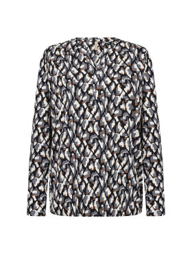 Soya Concept - SC-Felicity AOP 527 grå, Bluse