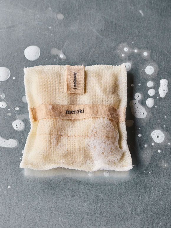 Meraki - Badehandske m. sæbe