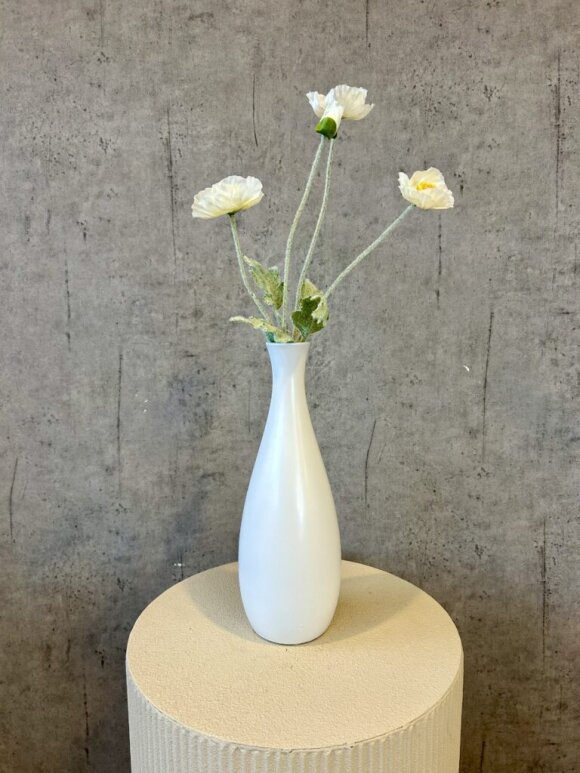 Barbara - Valmue, Hvid