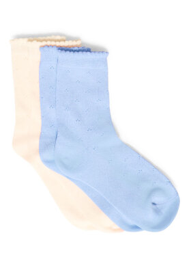 Fransa - FRRosella 2-PAK Lyseblå/Off , Strømper
