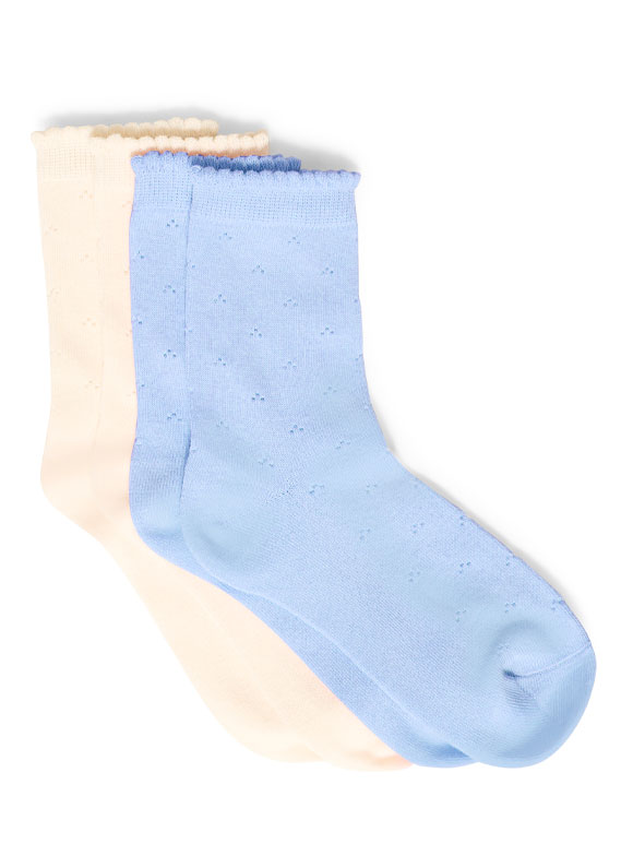 Fransa - FRRosella 2-PAK Lyseblå/Off , Strømper