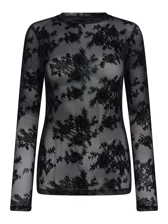 Hype The Detail - Lace mesh sort , bluse