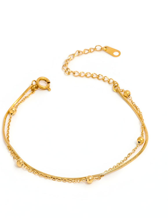 Muun Studios - Bead 2-Layer Snake, Armbånd