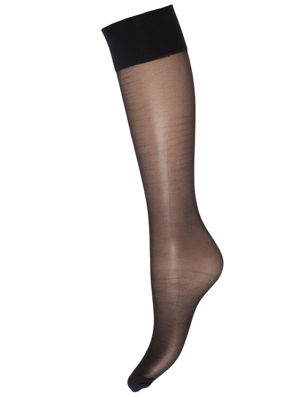 Decoy - sort kneehigh, Strømper