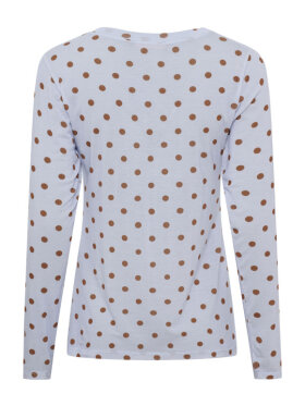 Marta Du Chateau Bluse Blå med Prikker – Blød Hverdagsfavorit 