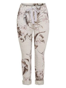 Marta Du Chateau Rosabel Bukser m Blomsterprint – Beige & Feminin Marta Du Chateau Rosabel Bukser m Blomsterprint – Beige & Feminin