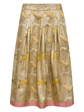 Gossia LovisaGO nederdel i jacquard – Lemon Mix med eksklusivt print 