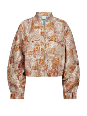 Gossia CapellaGO bomber jakke i jacquard – gylden statement jakke 