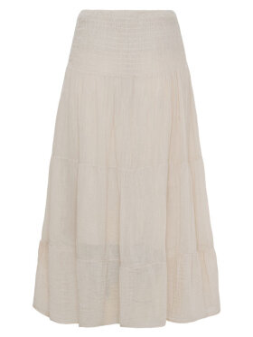 Marta Du Chateau Anora nederdel i sand – let og feminin 