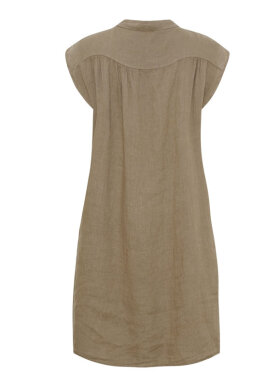 Marta Du Chateau Luma hør kjole i sand – let og elegant 