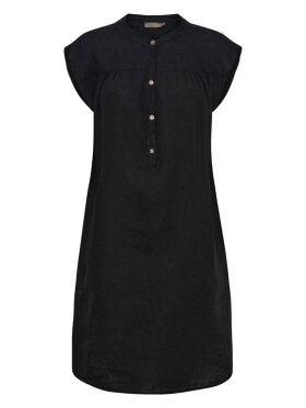 Marta Du Chateau Luma hør kjole i sort – tidløs og elegant Marta Du Chateau Luma hør kjole i sort – tidløs og elegant