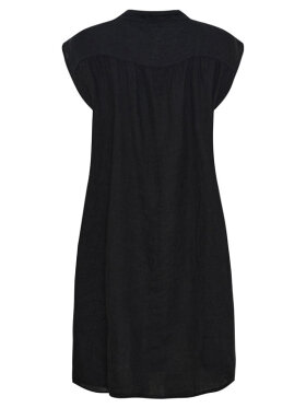 Marta Du Chateau Luma hør kjole i sort – tidløs og elegant 