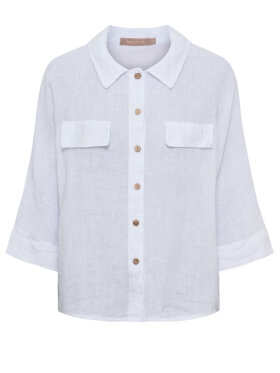 Marta Du Chateau Malisa hør skjorte i hvid – let og klassisk Marta Du Chateau Malisa hør skjorte i hvid – let og klassisk