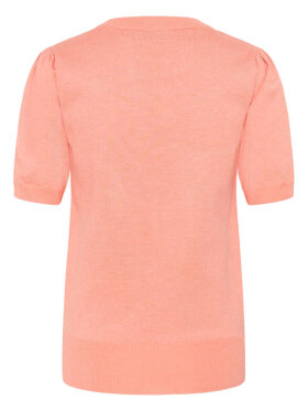 Saint Tropez peach strik t-shirt – MilaSZ dame top 