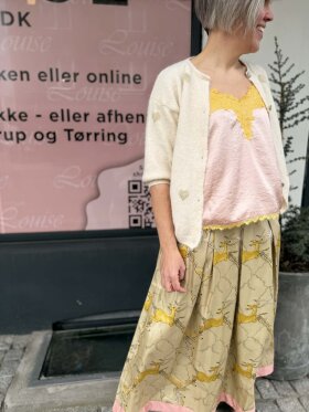 Gossia LovisaGO nederdel i jacquard – Lemon Mix med eksklusivt print 