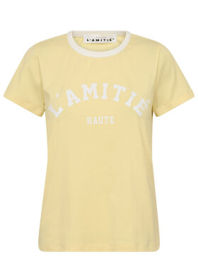 Gul Haute L’Amitié T-shirt med logo 