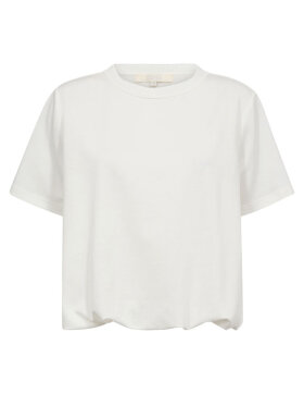 Gossia T-shirt med ruffle detaljer i off white 