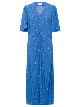 Soaked blå kjole med blomsterprint 