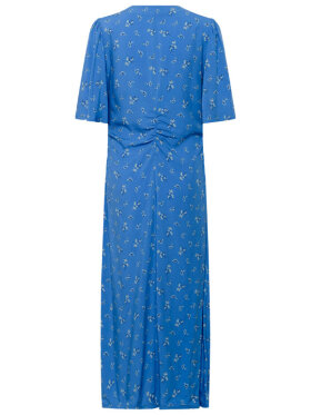 Soaked blå kjole med blomsterprint 