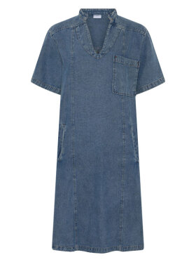 Humble by Sofie OdessaHBS denim kjole blå – casual kjole med lommer 