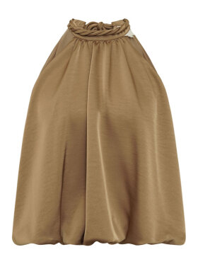 Gylden satin top med halterneck fra Gossia – ValenciaGO 