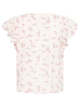 FREasa blomsterprint top fra Fransa med feminine flæser 
