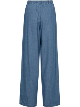 IVY Queen Chambray Bukser – Wide Leg Bukser i Blød Bomuld 