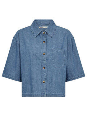 IVY-Uta Oversize Denim Skjorte – Cool Chambray Look 