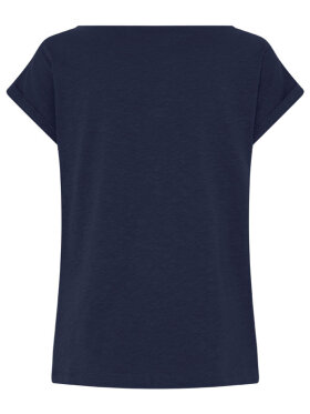 Fransa FRDalia mørkeblå basic t-shirt i bomuld 
