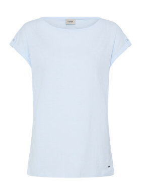 Fransa FRDalia lyseblå basic t-shirt i bomuld Fransa FRDalia lyseblå basic t-shirt i bomuld