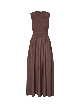 mbyM Sorellia-M brun maxi kjole med smock overdel mbyM Sorellia-M brun maxi kjole med smock overdel