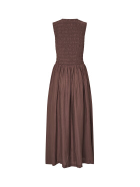 mbyM Sorellia-M brun maxi kjole med smock overdel mbyM Sorellia-M brun maxi kjole med smock overdel