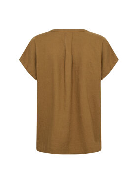 Soya Concept SC-Ina 51 taupe t-shirt i hør og viskose 