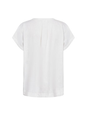 Soya Concept SC-Ina 51 hvid t-shirt i hør og viskose 