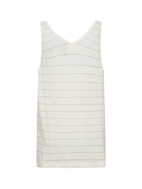 Soya Concept SC-Frigga 1 off white stribet top med hør