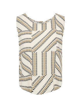 Soya Concept SC-Felia 2 off white top med grafisk print