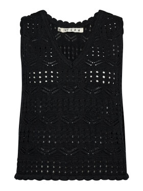 IVY-Breeze sort hæklet vest fra IVY Copenhagen i 100% bomuld IVY-Breeze sort hæklet vest fra IVY Copenhagen i 100% bomuld