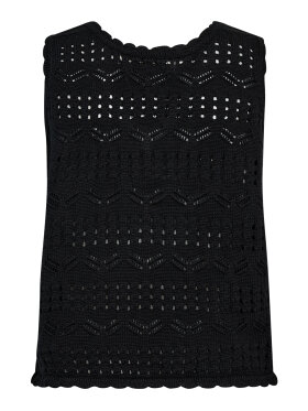 IVY-Breeze sort hæklet vest fra IVY Copenhagen i 100% bomuld 