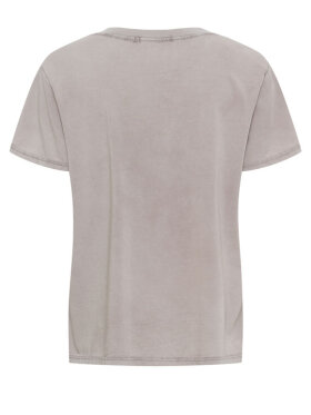 Marta Du Château SOHO sand t-shirt i bomuld med statement print 