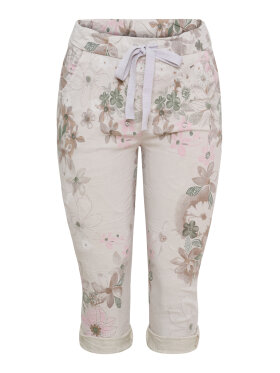 Marta Du Château Vanna beige knickers med blomsterprint og stretch Marta Du Château Vanna beige knickers med blomsterprint og stretch