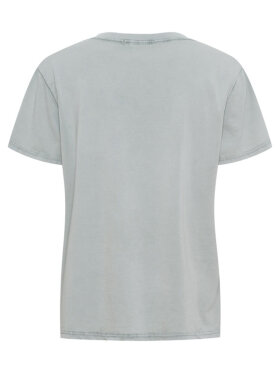 Marta Du Château Fiora Soho støvet grøn bomulds t-shirt med SOHO print 