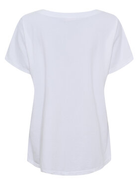 Marta Du Château Jessia hvid bomulds t-shirt med farverigt print 
