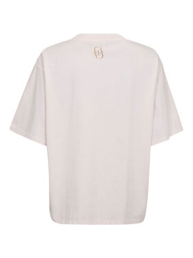 Gossia KleoGO lyserød t-shirt med leopardprint logo 