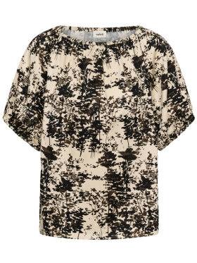 Soaked in Luxury SLNaelle printbluse med off shoulder look 