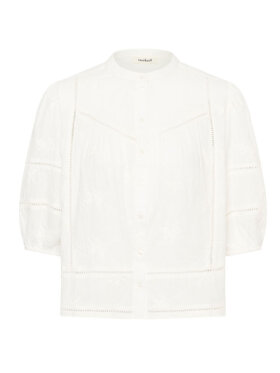 Soaked in Luxury SLEmbla hvid bomuldsskjorte med broderi 