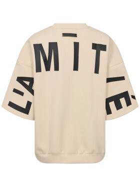 Haute L'Amitié Maxi Split Pearl sweatshirt med logoprint 